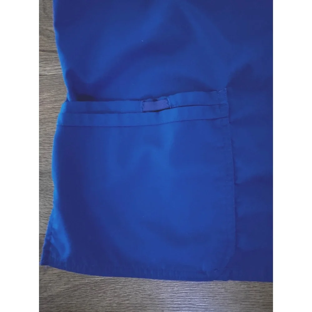 Cherokee Workwear Revolution‎ Royal Blue V-Neck Scrub Top Womens Large L WW620